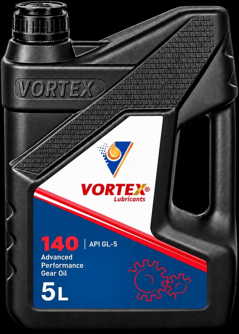 VORTEX 140 API GL-5 advanced performance gear oil in a five litre pack