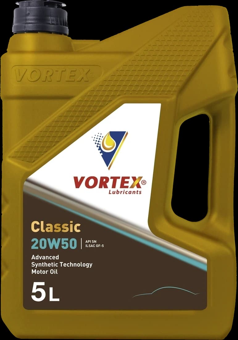 VORTEX Classic 20W-50 passenger car motor oil, five litre pack